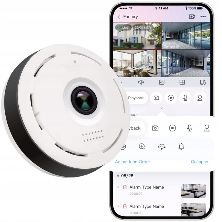 Mini Wi-Fi kamera „Spreest A8S“ Full HD su judesio jutikliu