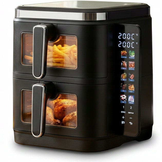 Dviejų kamerų karšto oro gruzdintuvė „AirDweller“, 11 l, 2800 W