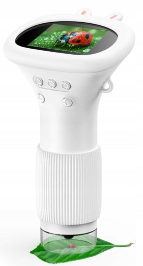 Kišeninis skaitmeninis mikroskopas vaikams „AMT“ su LED, iki 1000x