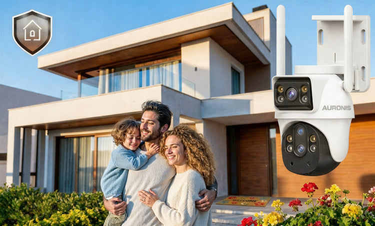 Lauko besisukanti Wi-Fi kamera su dviem objektyvais, 6 MP, 10× priartinimas, dvipusis garsas