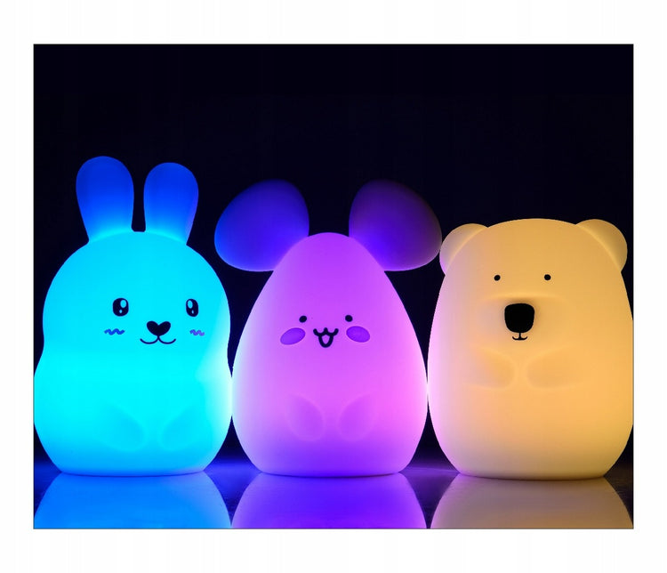 Silikoninis naktinis šviestuvas vaikams „Severno Kids“ su RGB ir pultu – nuotrauka 3
