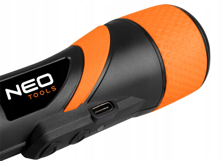 Akumuliatorinis atsuktuvas „NEO Tools“ 3,6 V, USB-C, su antgalių rinkiniu – nuotrauka 6
