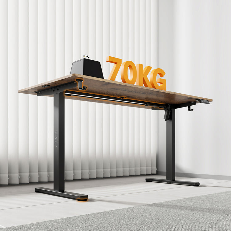 Elektra reguliuojamo aukščio stalas „SENSE7“ 140 × 70 cm, 72–118 cm