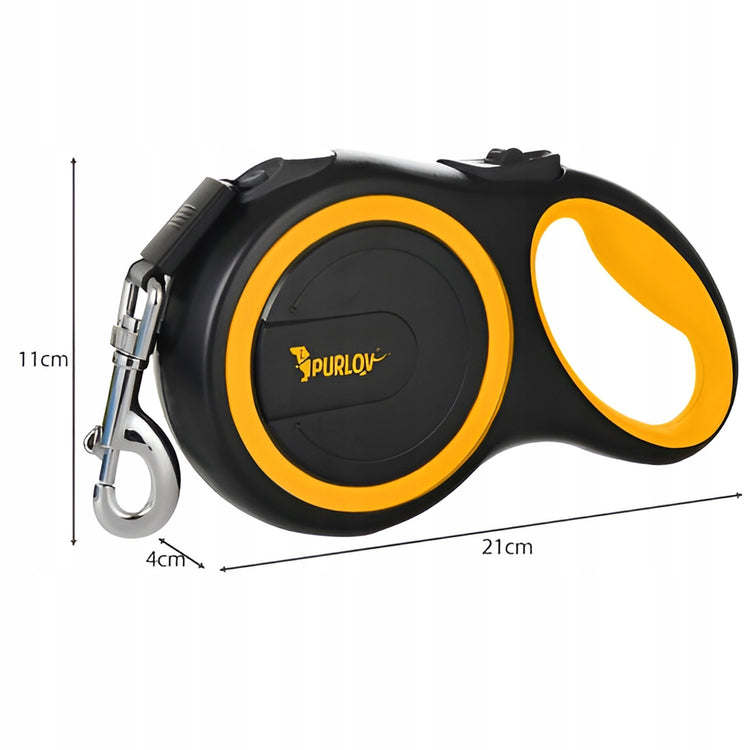 Automatinių šuns pavadėlių rinkinys „Purlov“, 2 vnt., 5 m, iki 15 kg