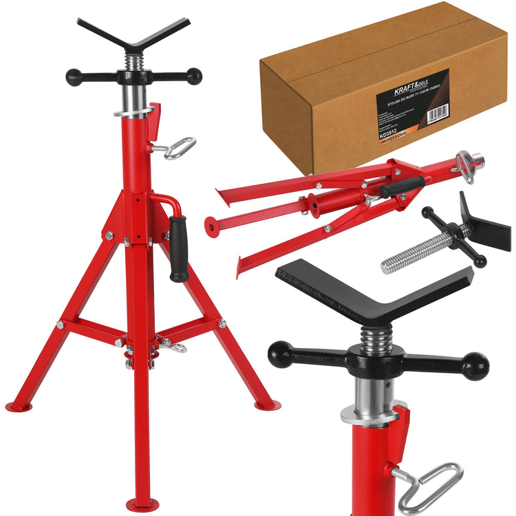 Reguliuojama atrama vamzdžiams ir profiliams „Kraft&Dele KD3512“, 71–132 cm, iki 1340 kg