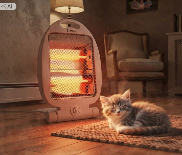 Kvarcinis infraraudonųjų spindulių šildytuvas, 800 W, 2 galios lygiai – nuotrauka 4