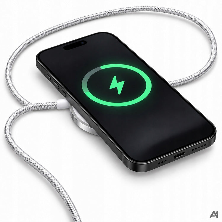 Magnetinis indukcinis kroviklis „Hello Case“ MagSafe 15 W, baltas, 1 m
