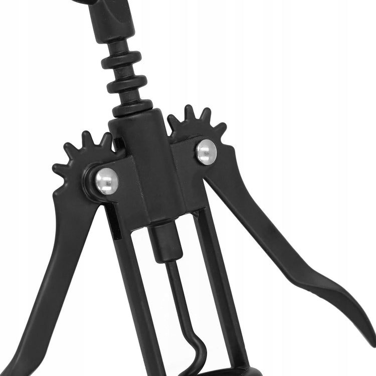 Juodas metalinis kamščiatraukis „Cadro“, 16 cm