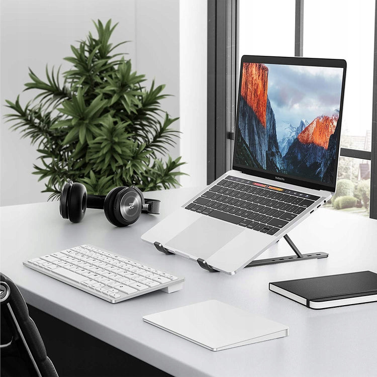 Reguliuojamas aliuminis nešiojamojo kompiuterio stovas „Novaza Tech“, 11–17,3“