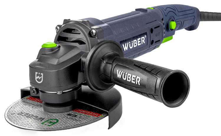 Kampinis šlifuoklis „Wuber Diax“ su greičio reguliavimu ir 10 diskų, 125 mm, 1200 W