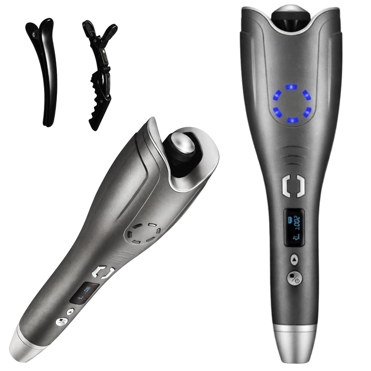 Automatinės besisukančios garbanojimo žnyplės „Riborn Beauty Pro“ su keratinu, 50 W