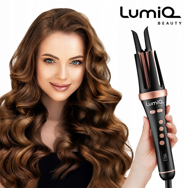 Automatinės garbanojimo žnyplės „LumiQ“ su jonizacija ir temperatūros reguliavimu