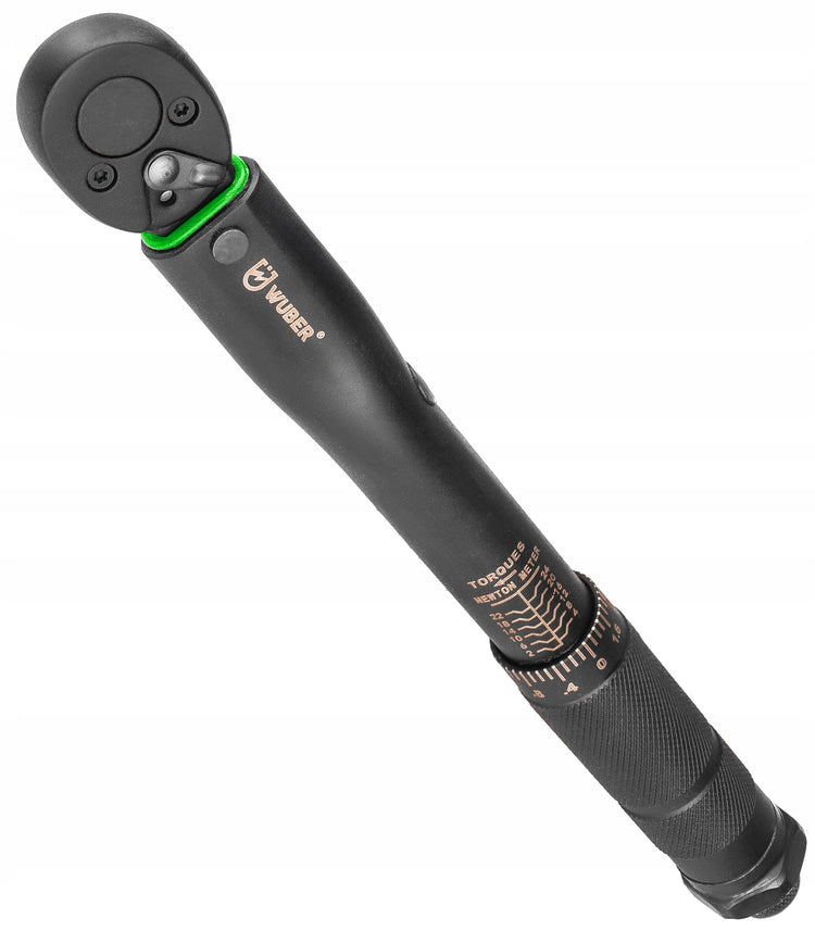 Dinamometrinis raktas „Wuber“ 1/4" 2–24 Nm su dėklu, ISO 6789