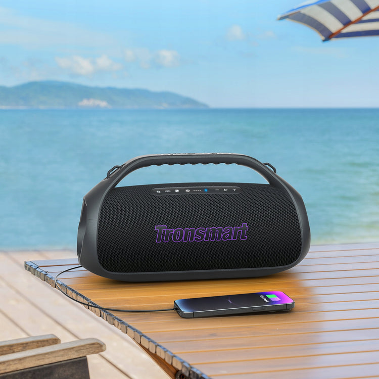 Nešiojama Bluetooth kolonėlė „Tronsmart Bang 2“, 90 W, su powerbank funkcija, juoda