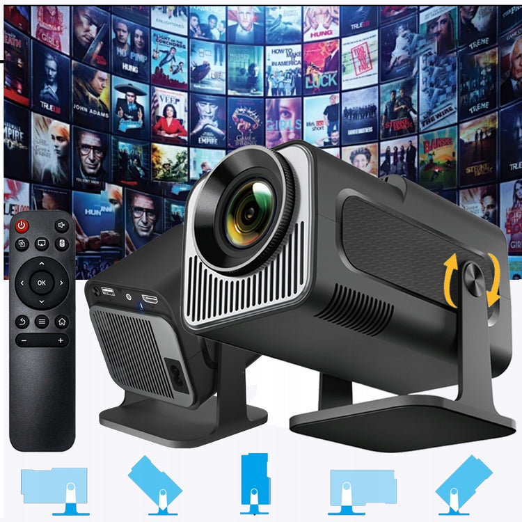 Nešiojamas projektorius su „Android TV“ ir Wi-Fi, 390 ANSI lm, pasukamas