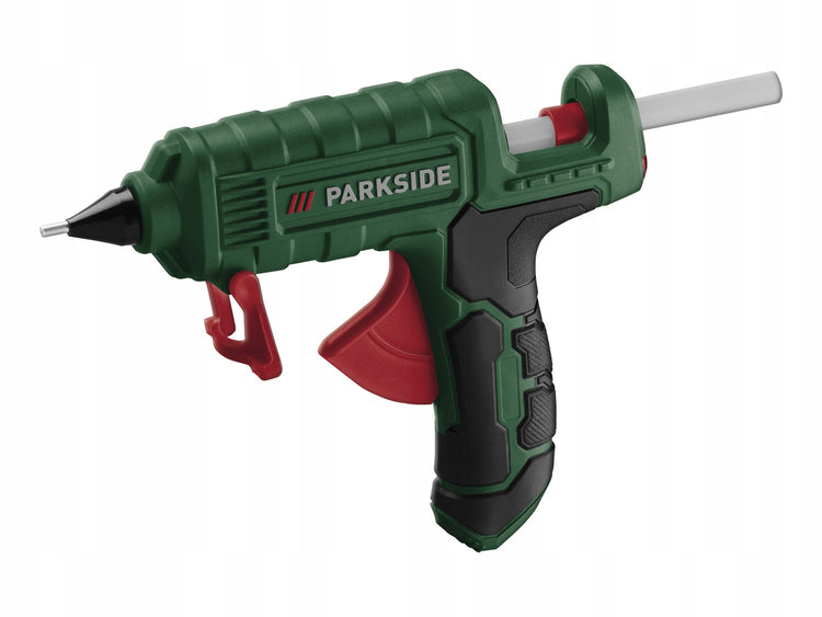 Karštų klijų pistoletas „Parkside PHP 500“ su stotele ir klijų lazdelėmis, 11 mm
