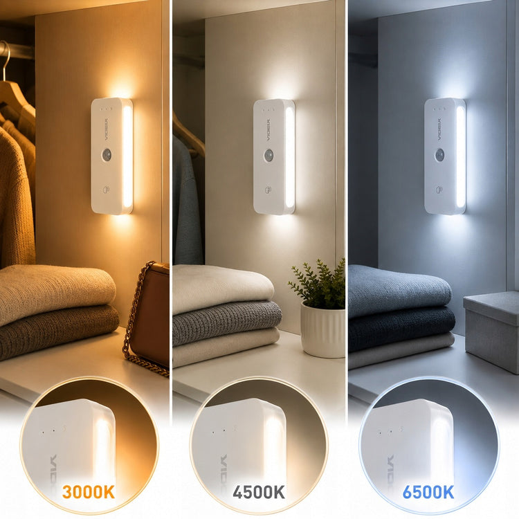 Įkraunamas LED šviestuvas su judesio jutikliu „Videx“, magnetinis, 11 cm