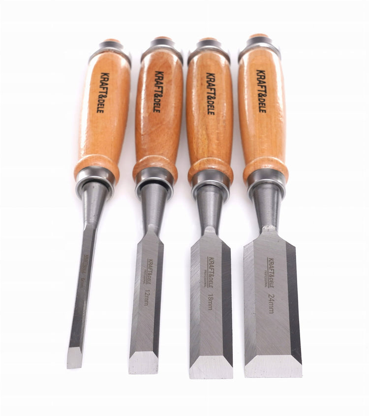 Staliaus kaltų rinkinys „Kraft&Dele KD11770“, 4 vnt., 6–24 mm