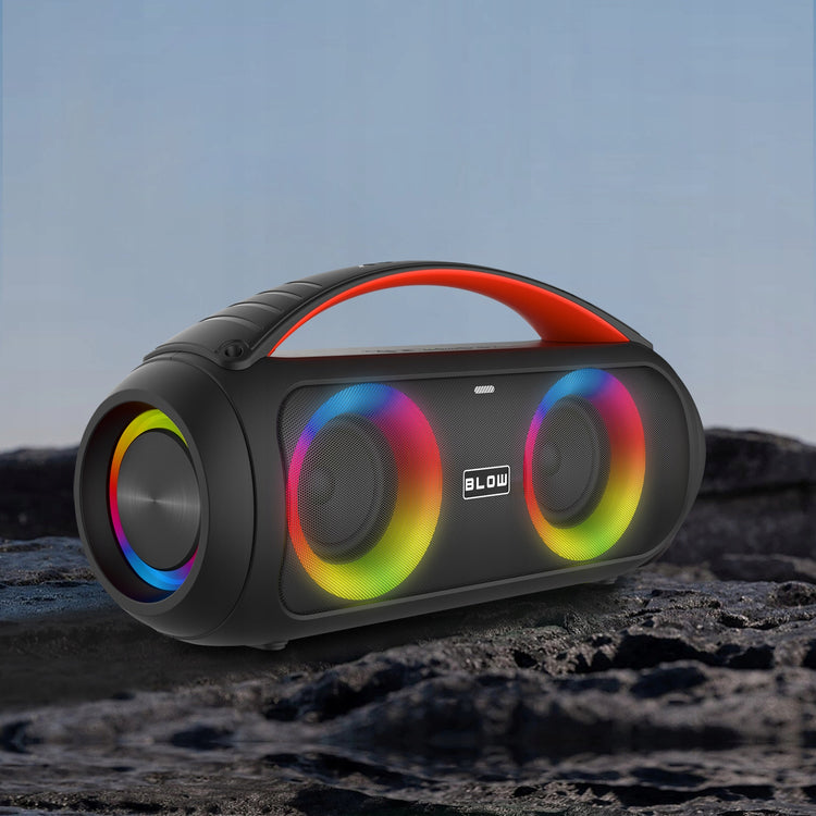 Galinga Bluetooth kolonėlė-boombox „Blow“, 100 W, su mikrofonu, pulteliu ir powerbank funkcija