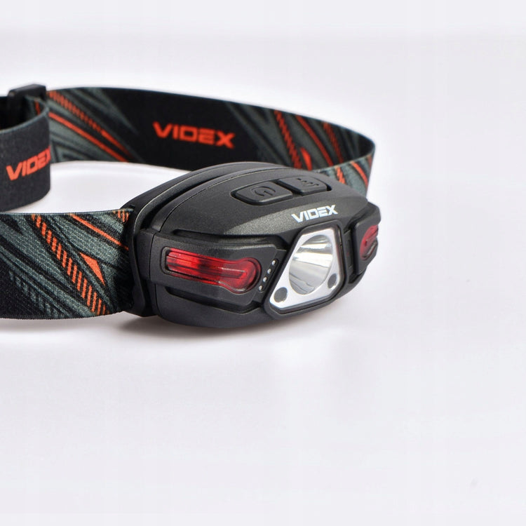LED žibintuvėlis ant galvos „Videx“, 330 lm, USB-C, IP67