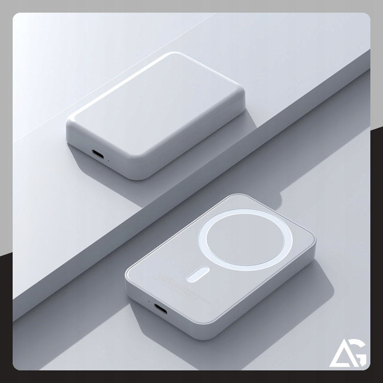 Magnetinis belaidis išorinis akumuliatorius „Arsa Go“ MagSafe, 10000 mAh, baltas