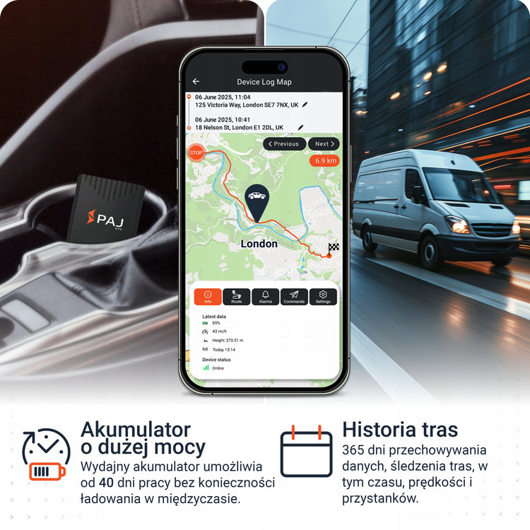 GPS sekiklis automobiliui „PAJ Compact Finder 4G“ su magnetu ir signalizacija, iki 40 dienų – nuotrauka 4