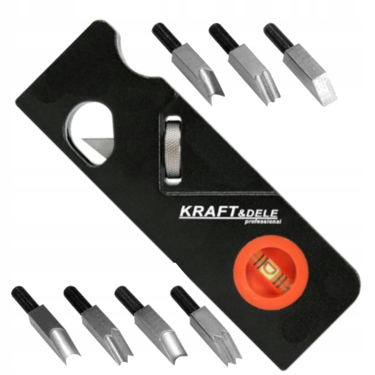 Staliaus briaunų nusklembimo oblius su 7 pjovimo profiliais „Kraft&Dele KD11258“