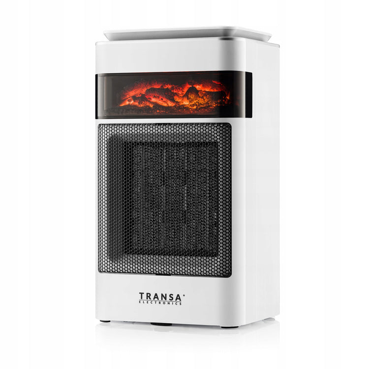 Keraminis termoventiliatorius su liepsnos efektu „Transa CeramioFlame“, LCD, 1500 W