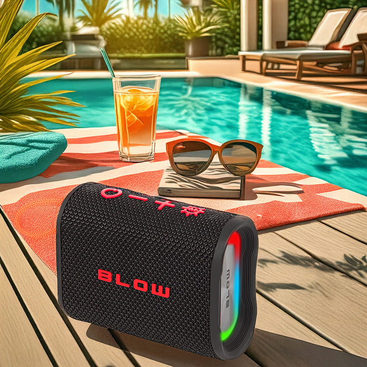 Vandeniui atspari Bluetooth kolonėlė „Blow Aqua Tune“ su RGB ir FM radiju, IP67, 5 W