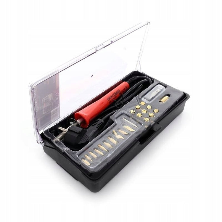 Medienos deginimo pirografas „Kraft&Dele KD10112“, 65 W, su 22 antgaliais