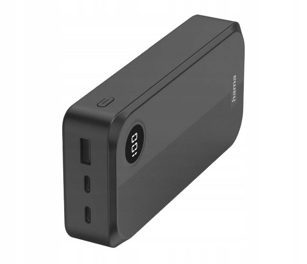 Išorinė baterija „Hama Power Pack“ 20000 mAh, USB-C ir 2 × USB-A, juoda