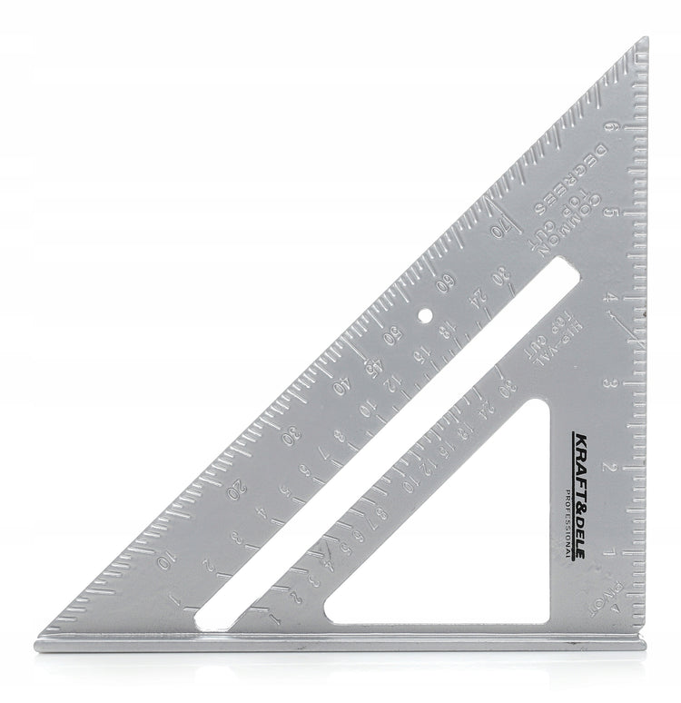 Aliuminis staliaus kampainis su skale „Kraft&Dele KD10372“, 180 mm