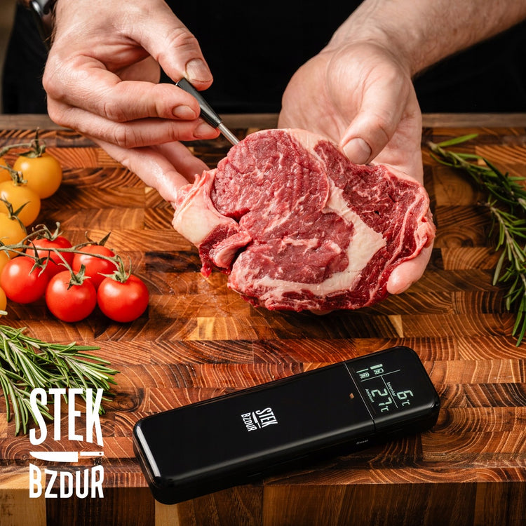 Belaidis skaitmeninis mėsos termometras su zondu „Stek TE04 Pro“