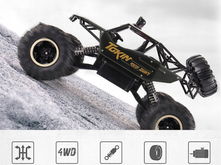 Didelis nuotoliniu būdu valdomas visureigis „Edaxe“ 4x4, metalinis, 1:12