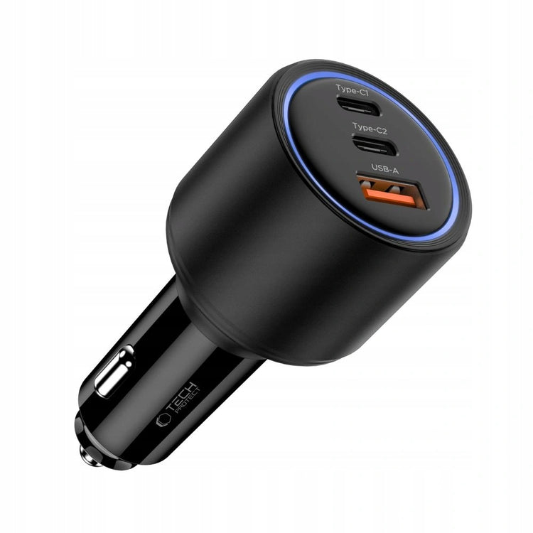 Automobilinis kroviklis „Tech-Protect CC04“ 175 W: USB-A + 2× USB-C, PD