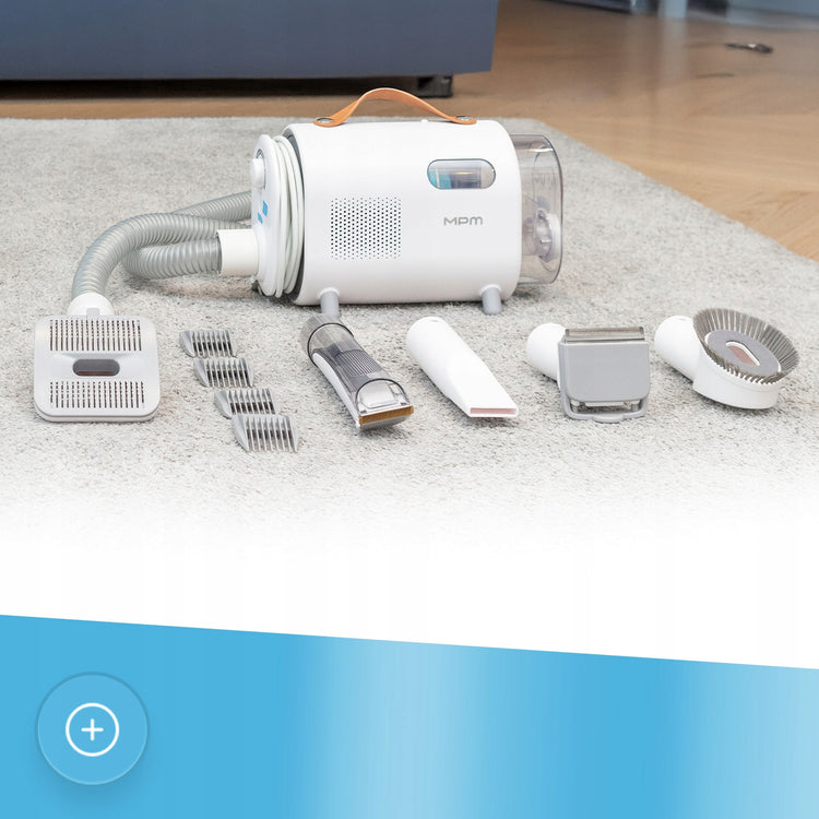 Gyvūnų kirpimo rinkinys su siurbliu 6in1 „MPM MOD-1000“