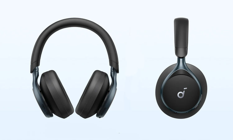 Belaidės ausinės „Anker Soundcore Space One“ su triukšmo slopinimu, juodos