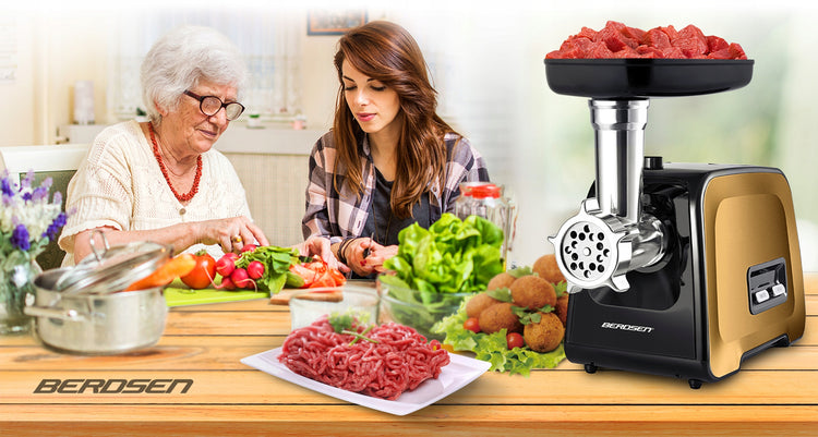 Elektrinė mėsmalė su daržovių pjaustykle „Berdsen BD-601B“, 1200 W – nuotrauka 6