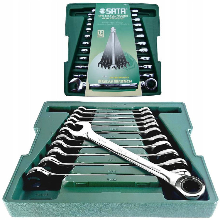 Kombinuotų raktų rinkinys „SATA ST09040-02“, 12 vnt.