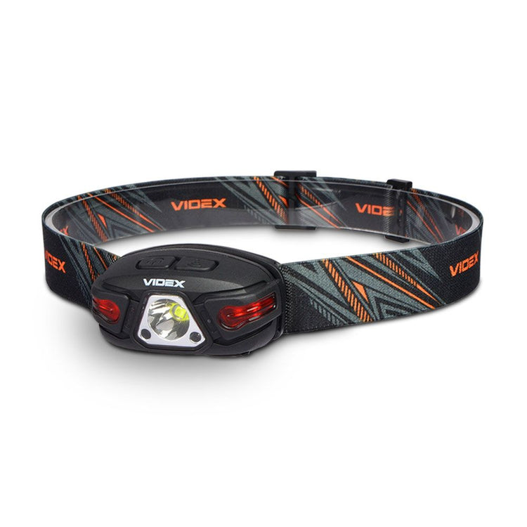 LED žibintuvėlis ant galvos „Videx“, 330 lm, USB-C, IP67
