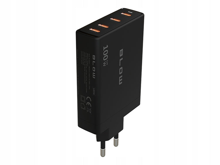 GaN tinklo įkroviklis „Blow“ 100 W, 4 × USB-C, PD / QC