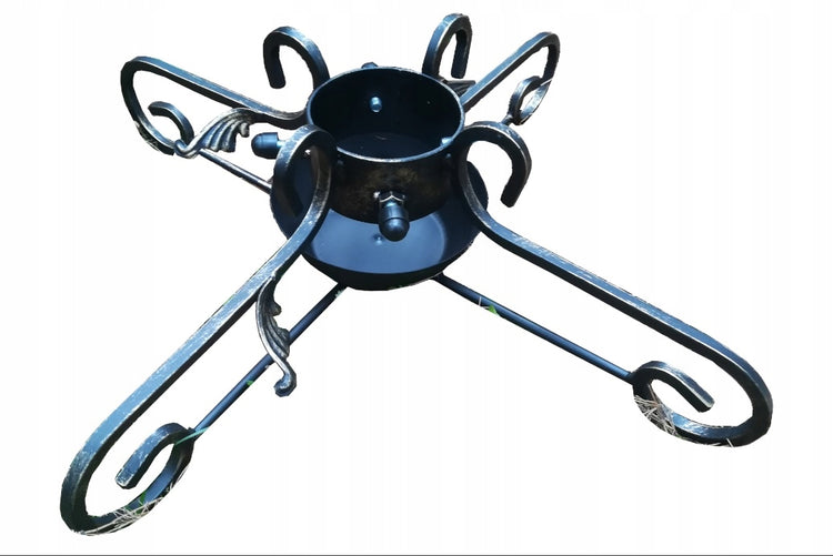 Didelis metalinis eglutės stovas „Samfy Design“, 65 cm, eglutėms iki 350 cm, juodas