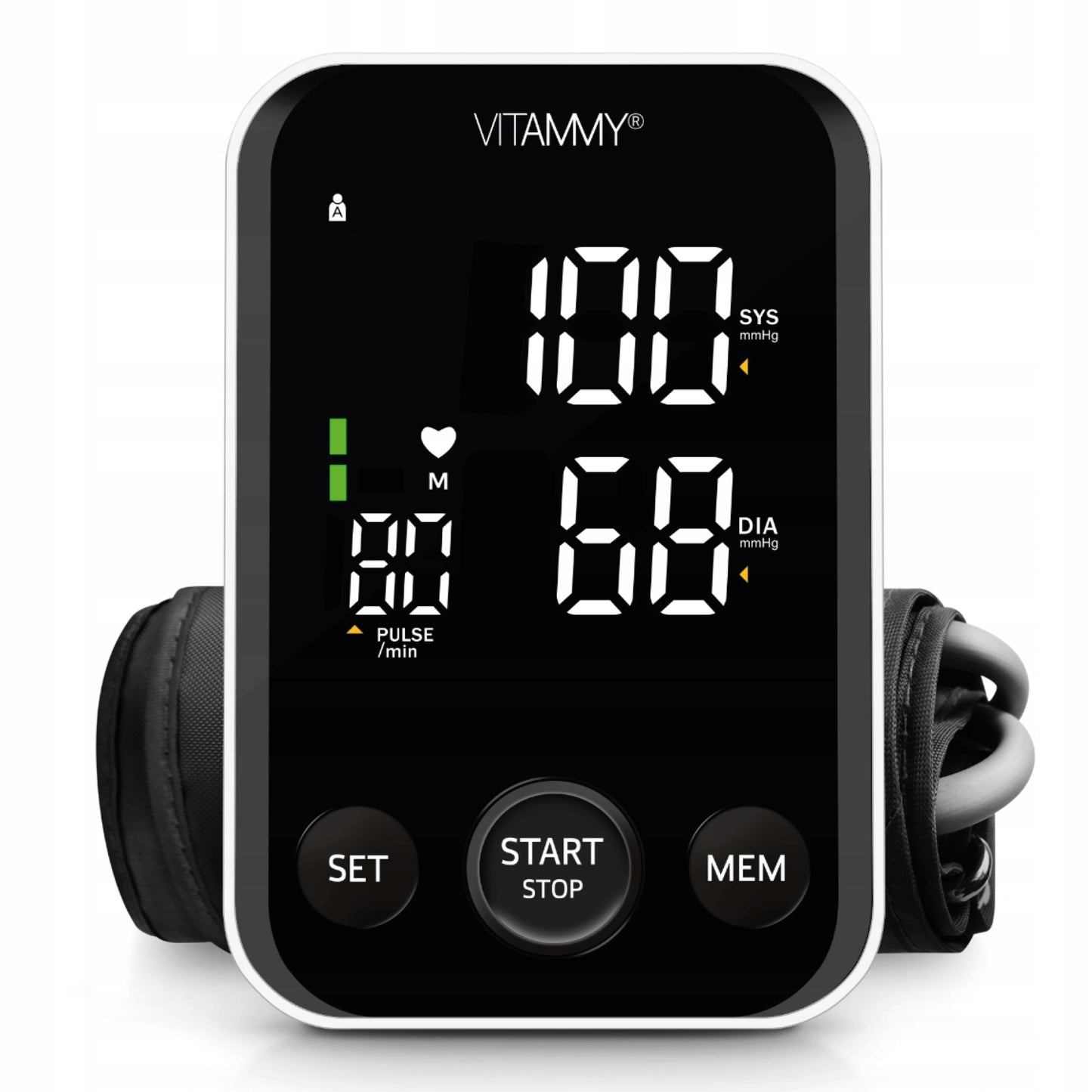 Žastinis kraujospūdžio matuoklis su balso funkcija, aritmijos aptikimu ir USB-C maitinimu VITAMMY NEXT 6