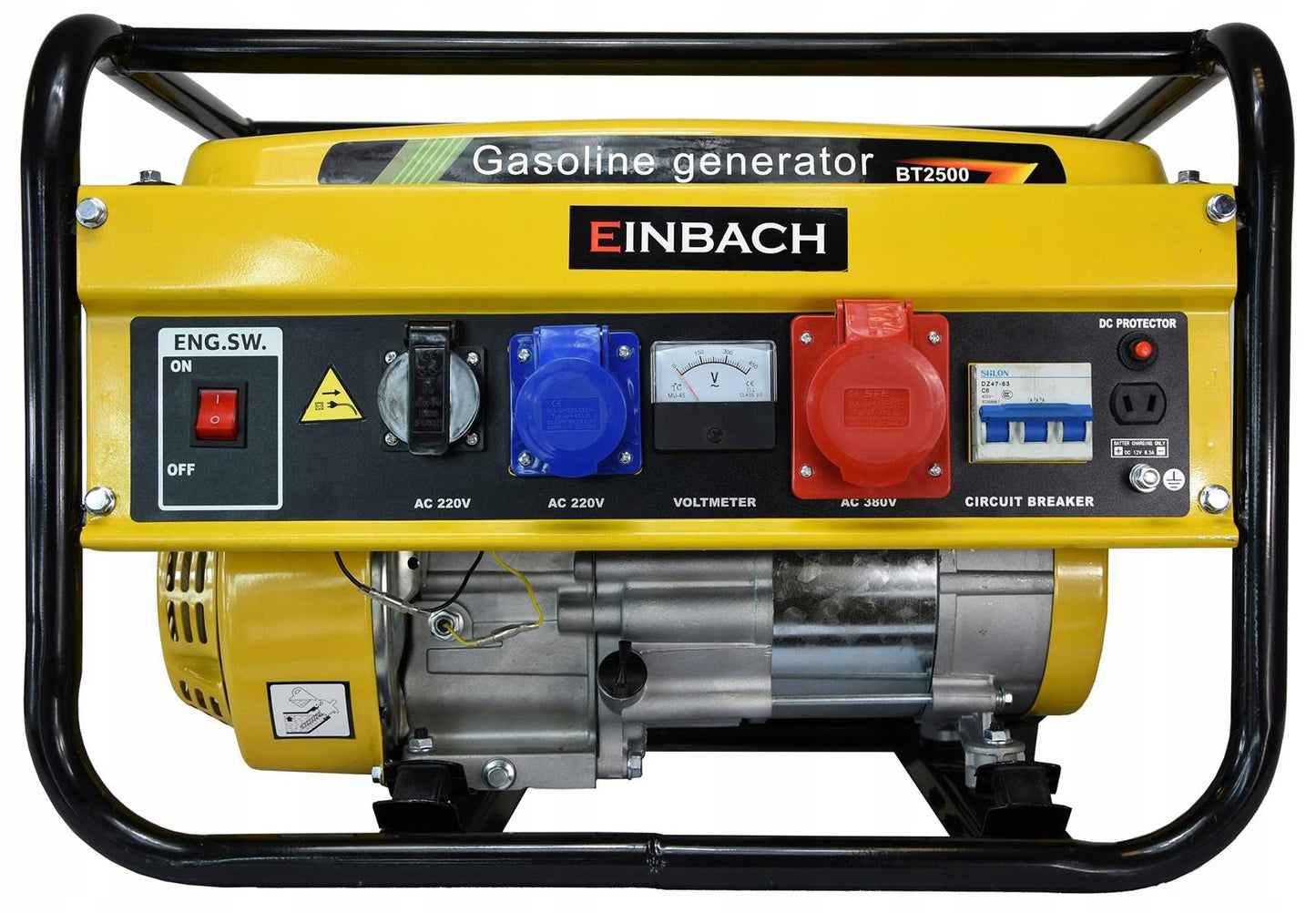 Trifazis benzininis elektros generatorius 2800 W, 230/400 V, AVR – EINBACH BT2500