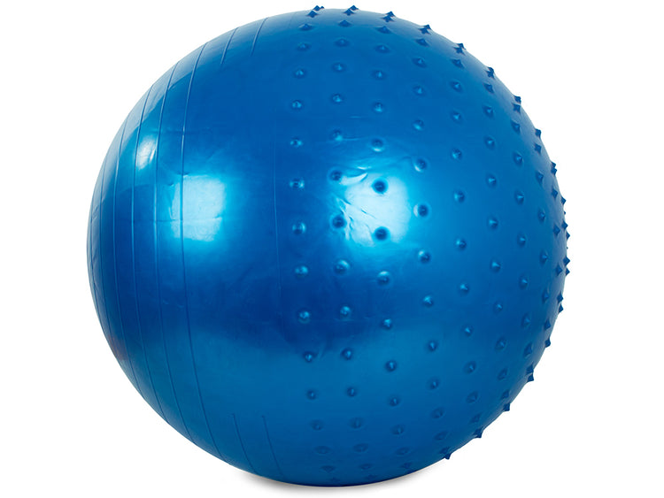 Gimnastikos kamuolys su pompa, 65 cm, mėlynas