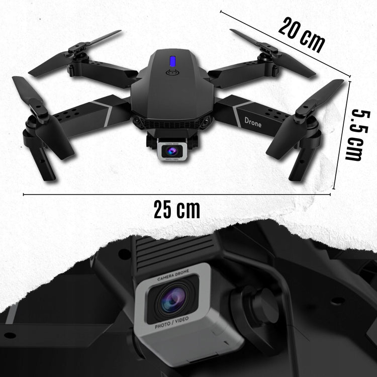 Dronas „E95 Pro“ su 2 Wi-Fi kameromis