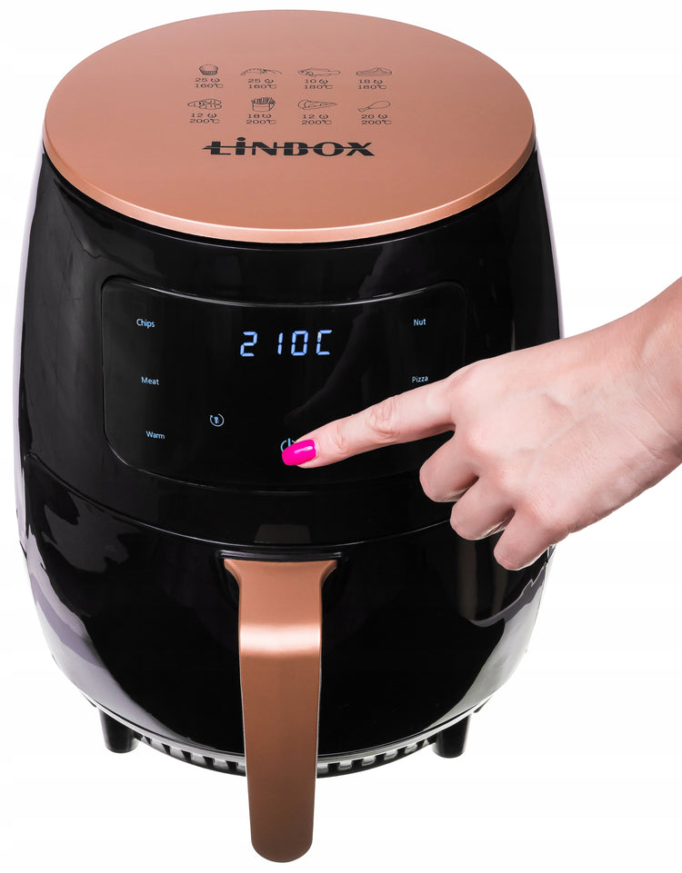 Karšto oro gruzdintuvė „Linbox 4502“, 4,5 l
