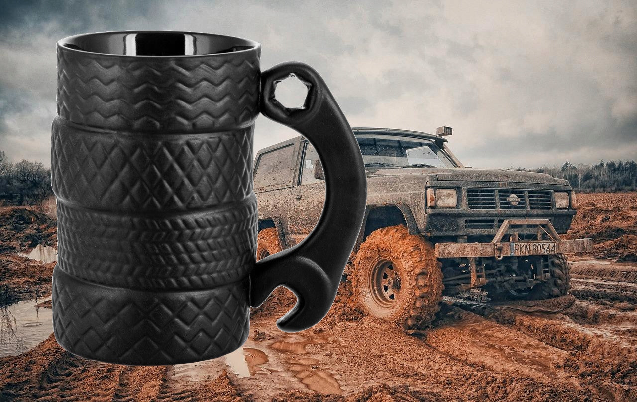 Automobilinis Dovanų Rinkinys – Puodelis „Padanga“ 500 ml
