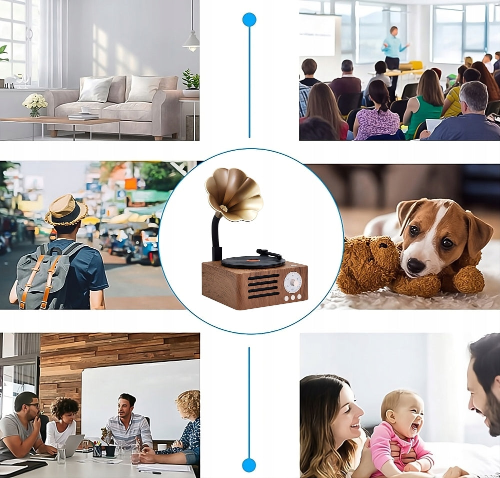 Paslėpta kamera WiFi „Bluetooth“ garsiakalbyje su judesio aptikimu
