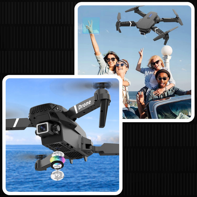 Dronas „E95 Pro“ su 2 Wi-Fi kameromis